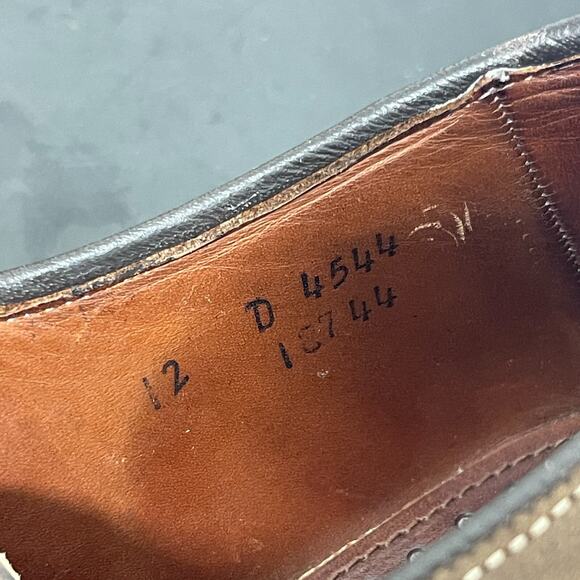 Allen Edmonds Berkshire Shoes Men Size 12 D Brown Ttim Accent Leather‎ Derby main image 8